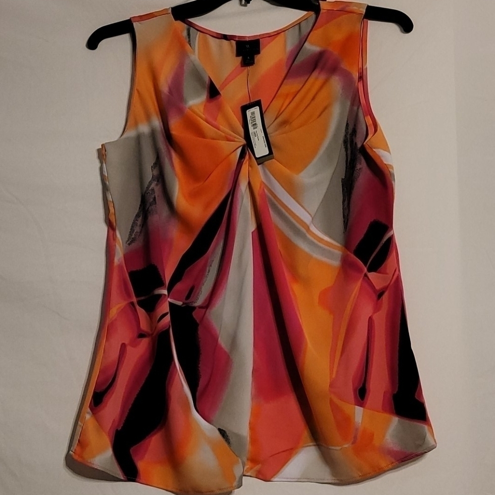 WORTHINGTON Sleeveless Knot Front Blouse - Picture 2 of 6